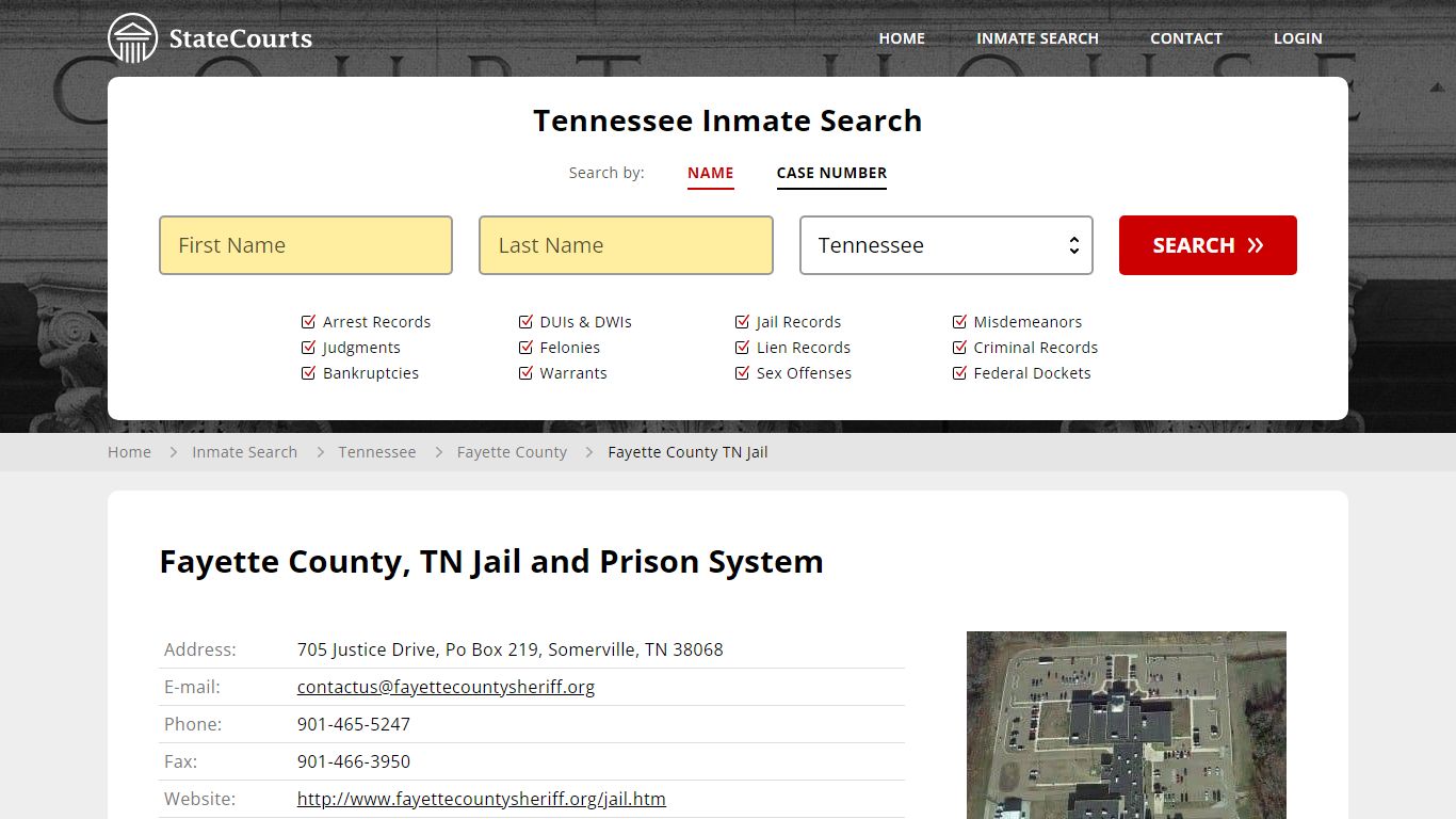 Fayette County TN Jail Inmate Records Search, Tennessee - StateCourts